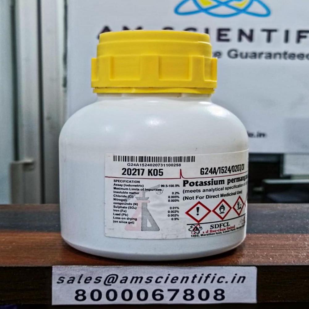 Potassium Permanganate AR ACS Complies USP 500g SDFCL