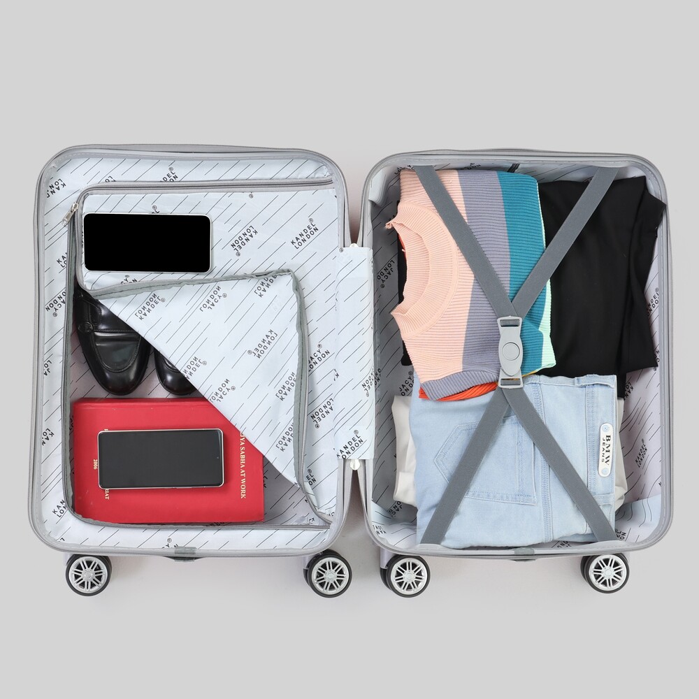 RED cabin travel trolley bag