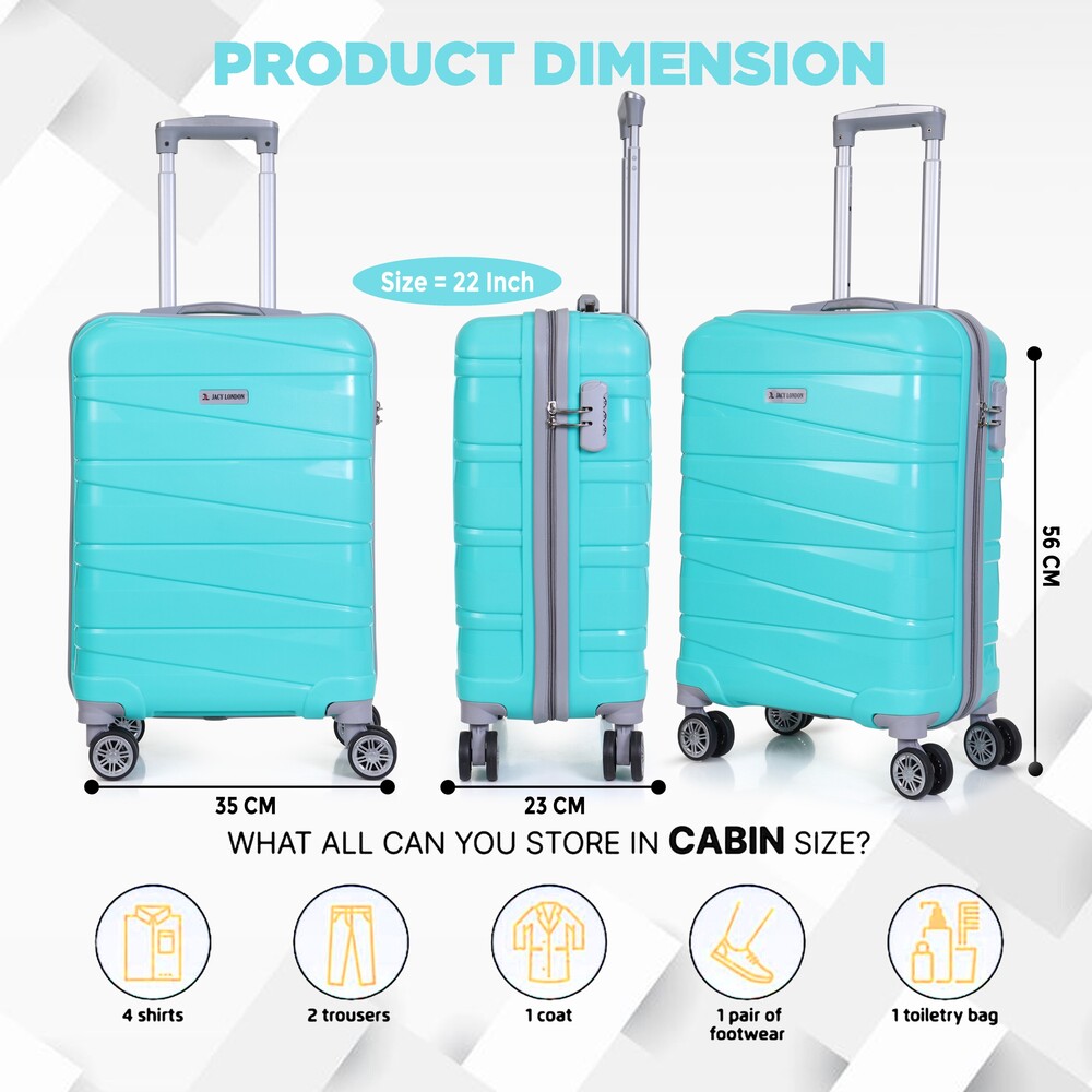 GREEN  cabin travel trolley bag