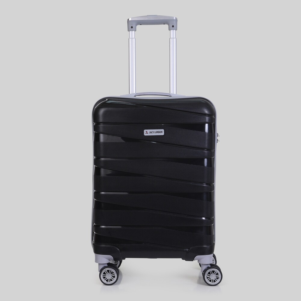 Black cabin travel trolley bag