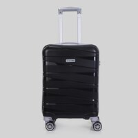 Black cabin travel trolley bag