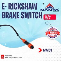 E Rickshaw Brake Switch - Color: Black