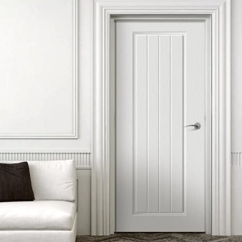 White PVC Doors - Design: Plain