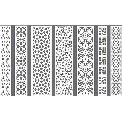 Designer Pvc Cutting Jali - Color: White