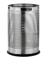 Steel Trash Open Top Bin