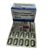 Aceclofenac& Paracetanol & Trypsin -chymotrypsin Tablet - Brand Name: Pacemet-t Tab.