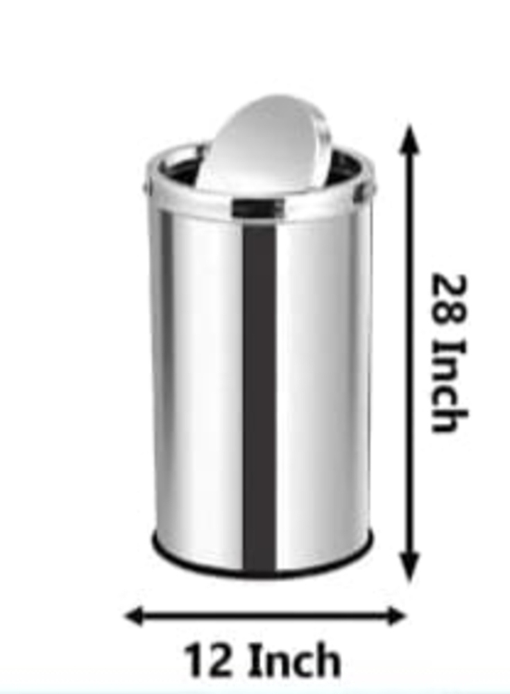 Nelkon SS Swing Steel Dustbin