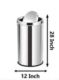 Nelkon SS Swing Steel Dustbin