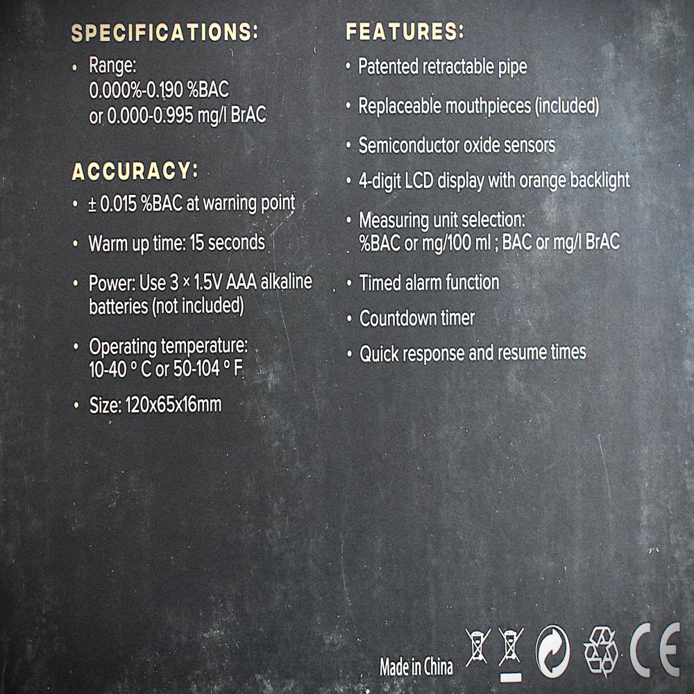 Amrutha5 Alcohol Breath Analyzers Application: Industrial