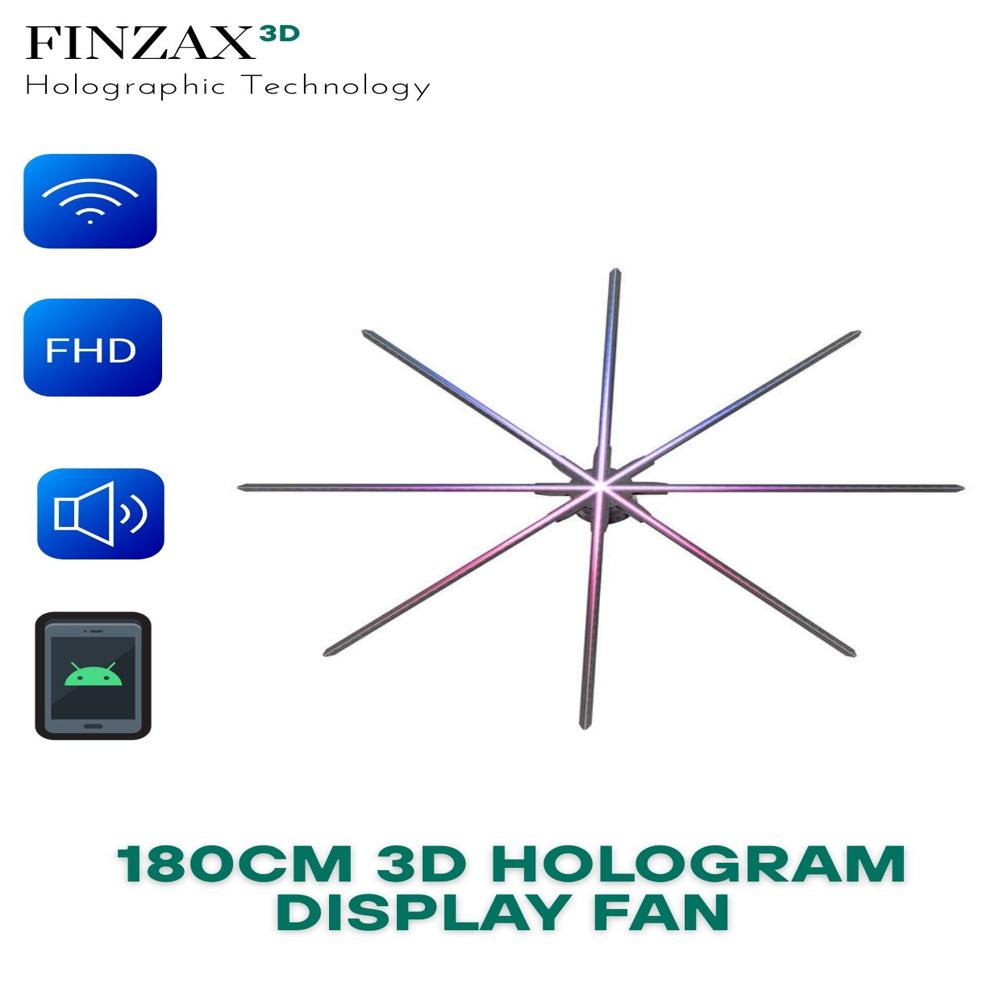 3d Hologram Fan 180cm On Rent - Application: Android Pc Ios