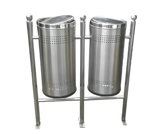 Stainless Steel Dustbin With Stand
