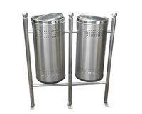 Stainless Steel Dustbin With Stand