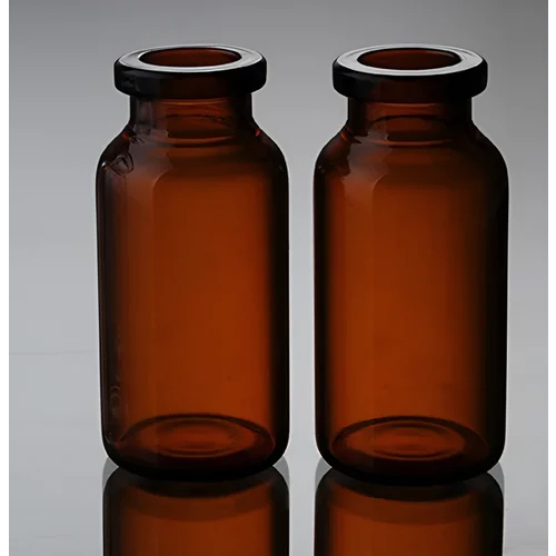 10 Ml Moulded Glass Vials - Color: Brown