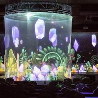 3D Holographic Mesh Projection Screen