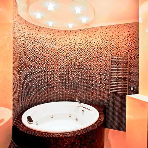 Marble Mosaic Bathroom Tiles - Color: Mixed