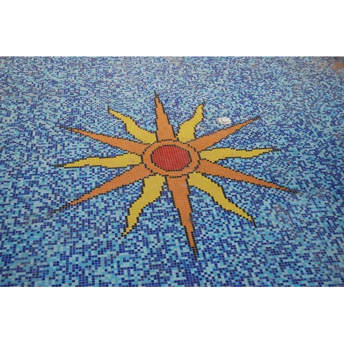 Mural Cad Design Glass Mosaic Tile - Size: 2X4 Feet(600X1200 Mm)