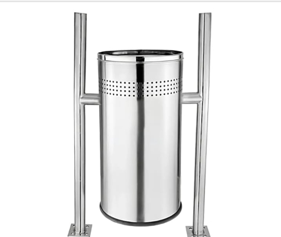 Ss Single Pole Dustbin - Application: Commercial