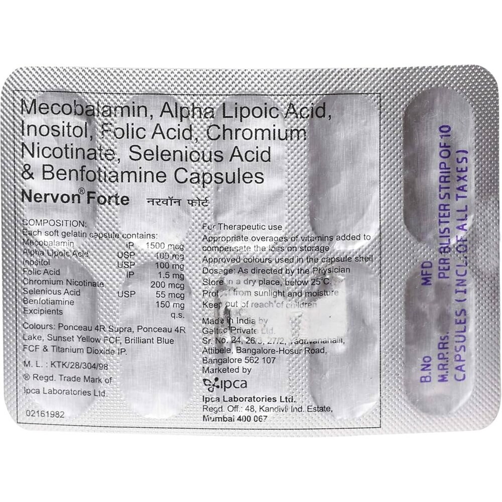 Nervon Forte Cap - Dosage Form: Tablet