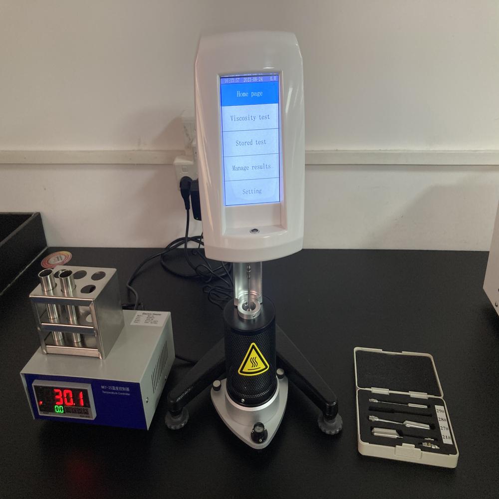 Touch Screen High Temperature Brinell Viscometer Rvdv-1t-h - Color: White