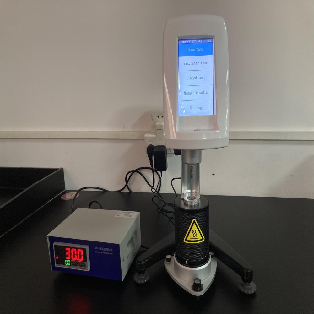 Touch Screen High Temperature Brinell Viscometer Rvdv-1t-h - Color: White