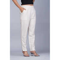 Ladies Cotton Pant - Color: White