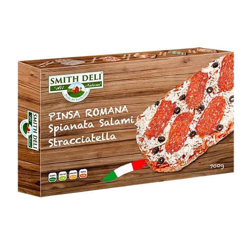 Pinsa Romana Spianata Salami Stracciatella Light Pizza - Grade: Food Grade