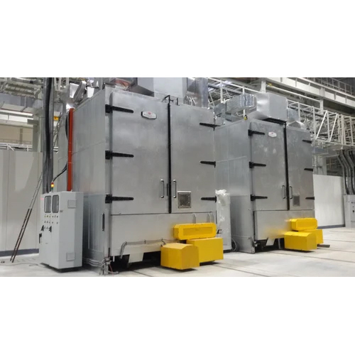 Curing Oven With Trolley And Rotation Systems
