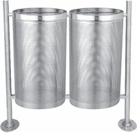 50L Double Steel Dustbin