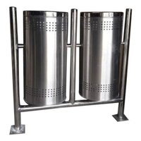 50L Double Steel Dustbin