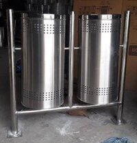 50L Outdoor Stainless Steel Dustbin