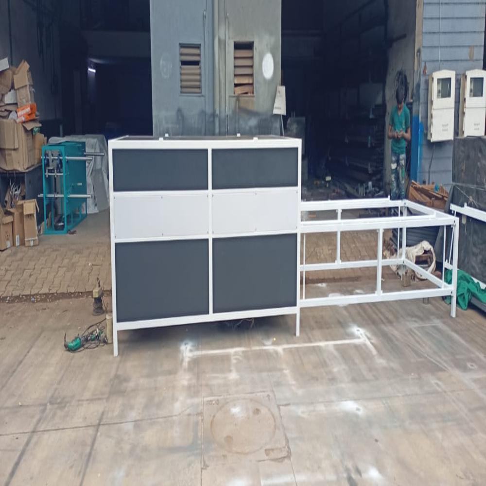 Single Trolley Vacuum Membrane Press Machine - Color: Orange Paint Coated