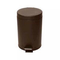 Nelkon Leather Finish Stainless Steel Dustbin