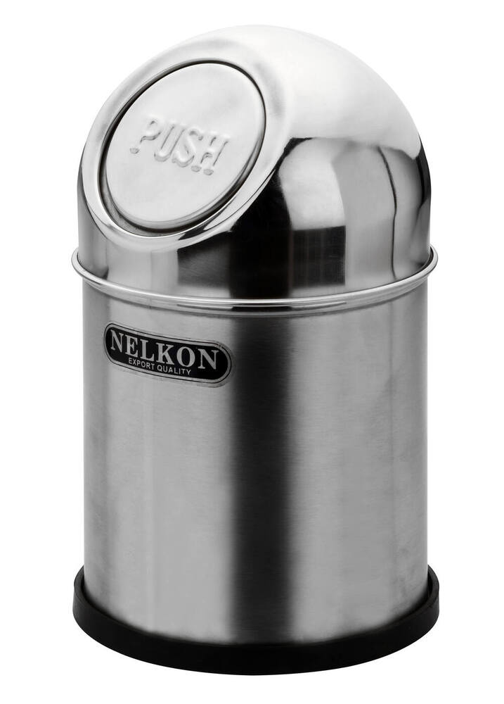 Nelkon Stainless Steel Push Top Bin