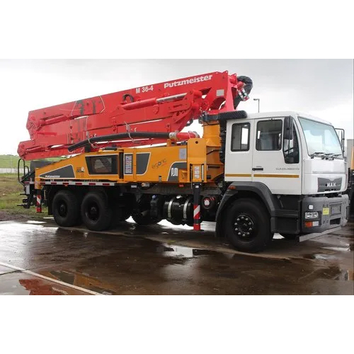 Truck Mounted Concrete Pump Rental Services - Features: Portable