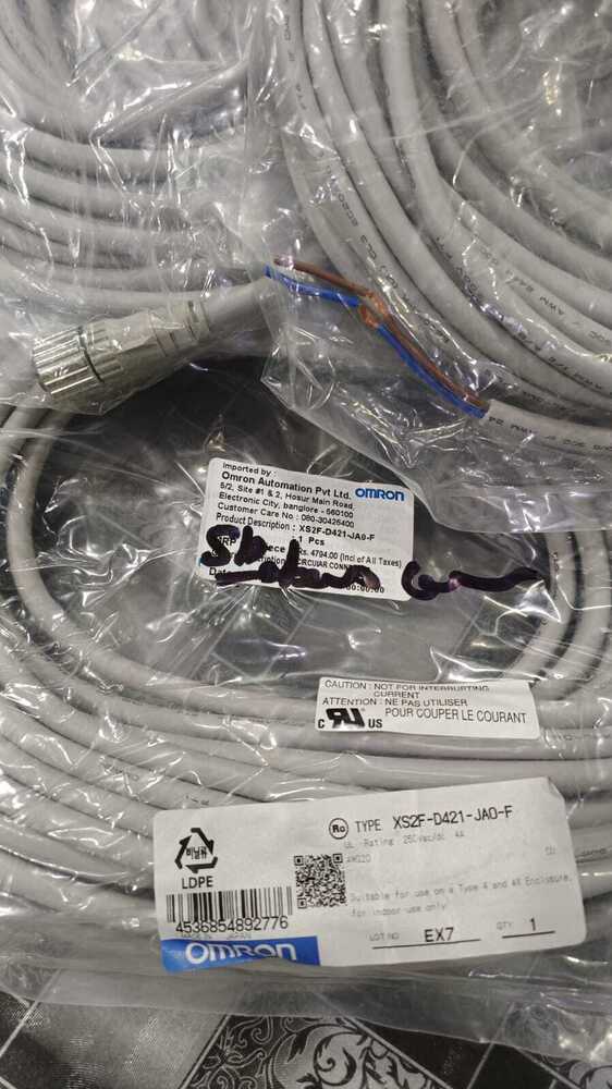 OMRON ROBOTIC CONNECTOR CABLE DC 2W NO 10MTR, XS2F-D421-JAO-F