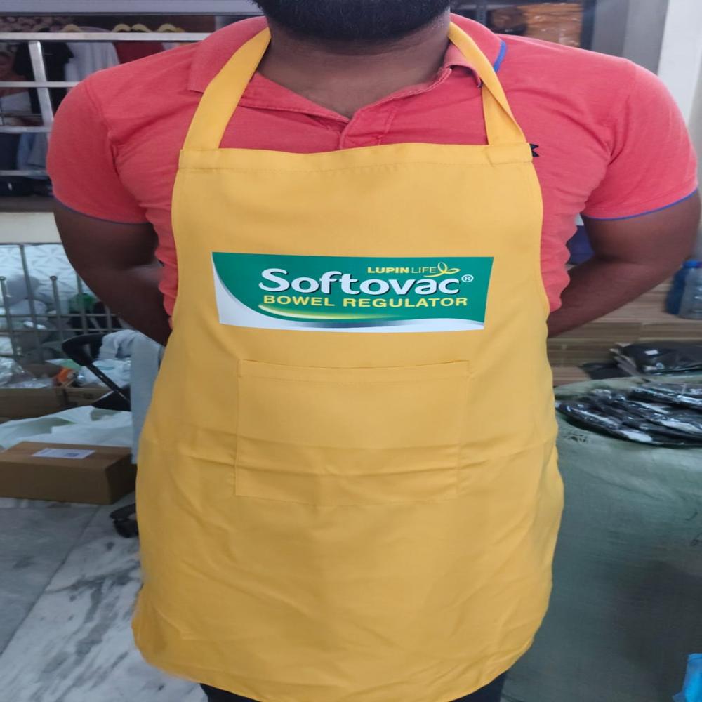 Service Apron With Print Brand - Color: Black