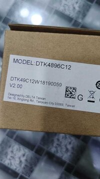 Delta Temperature Controller, Dtk4896c12 - External Size: Panel Size: 48 X 96 Mm Millimeter (mm)