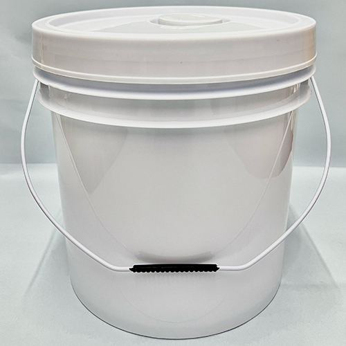 10 Kg Plastic Paint Bucket With Lid - Color: White