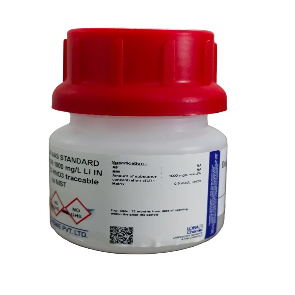 Lithium Aas Standard Solution 1000 Mg/ - Packaging Type: Plastic Bottle