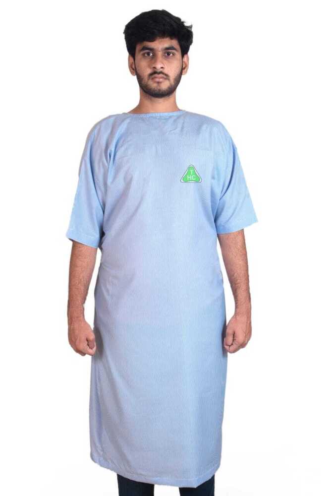 Patient Dress - 100% Cotton Free Size White | Durable Skin-friendly Shrink-resistant Perfect Stitch For Hospitals & Clinics