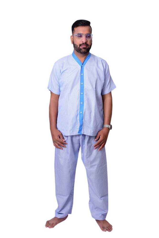 Patient Dress - 100% Cotton Free Size White | Durable Skin-friendly Shrink-resistant Perfect Stitch For Hospitals & Clinics