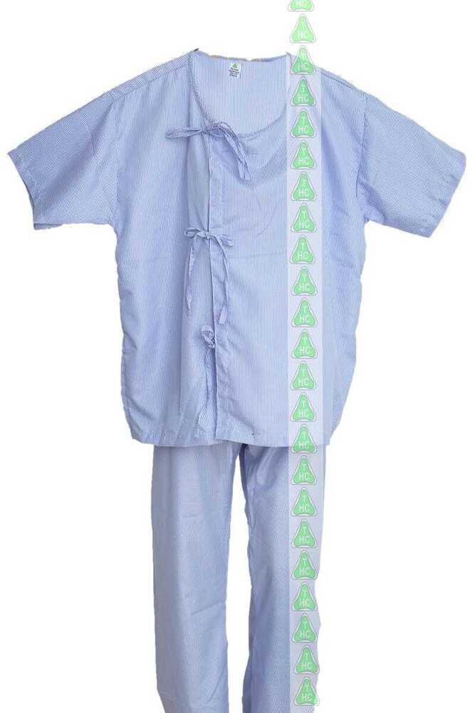 Patient Dress - 100% Cotton Free Size White | Durable Skin-friendly Shrink-resistant Perfect Stitch For Hospitals & Clinics