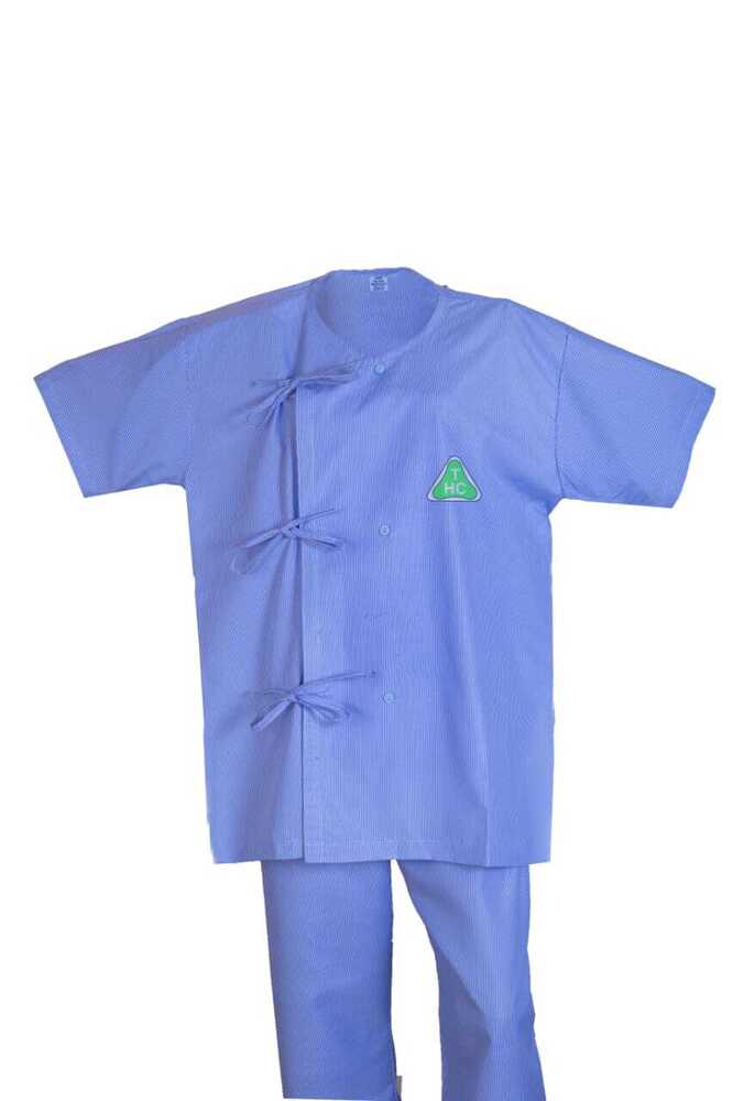 Patient Dress - 100% Cotton Free Size White | Durable Skin-friendly Shrink-resistant Perfect Stitch For Hospitals & Clinics