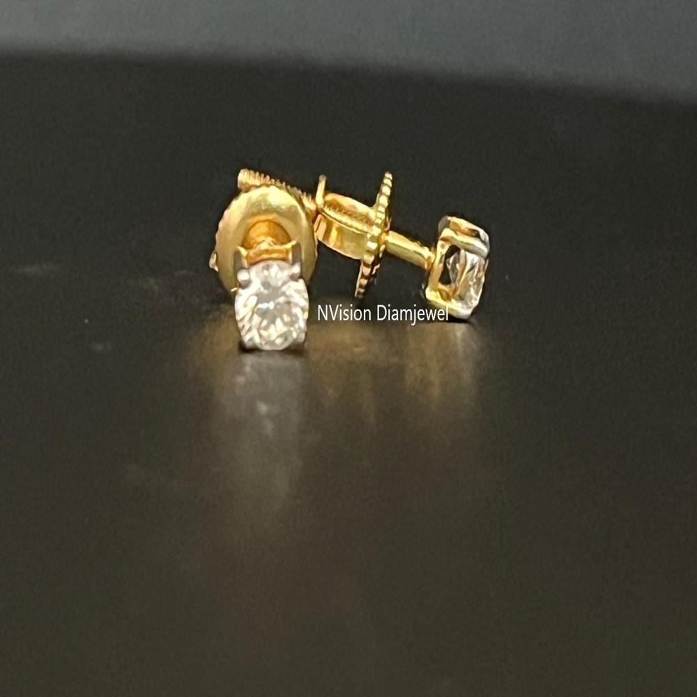Real Diamonds For Little Darlings Baby Studs - Diamond Carat Weight: 0.20 Carat