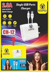 Rapid 2.8amp 1 Usb Charger With 1 Year Warranty - Charger Type: Fast Charging