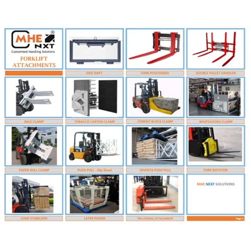 Forklift Side Shift Attachment - Color: Black