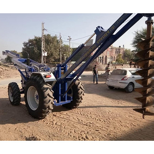 Post Hole Digger and Crane