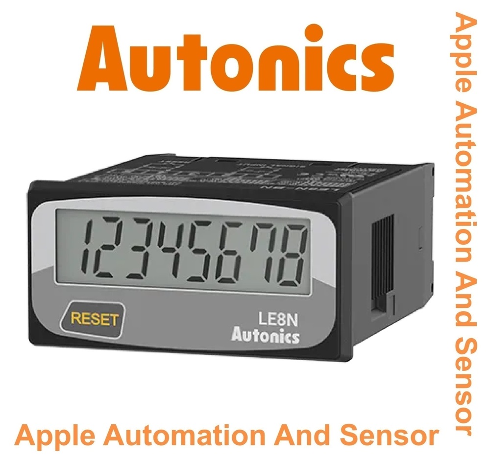 Autonics Le8n-bn Lcd Timer - Industrial Grade Lcd Display, 1-year Warranty, Compact Design, Reliable Voltage Input, Precision Timing Features, Operating Temperature Range