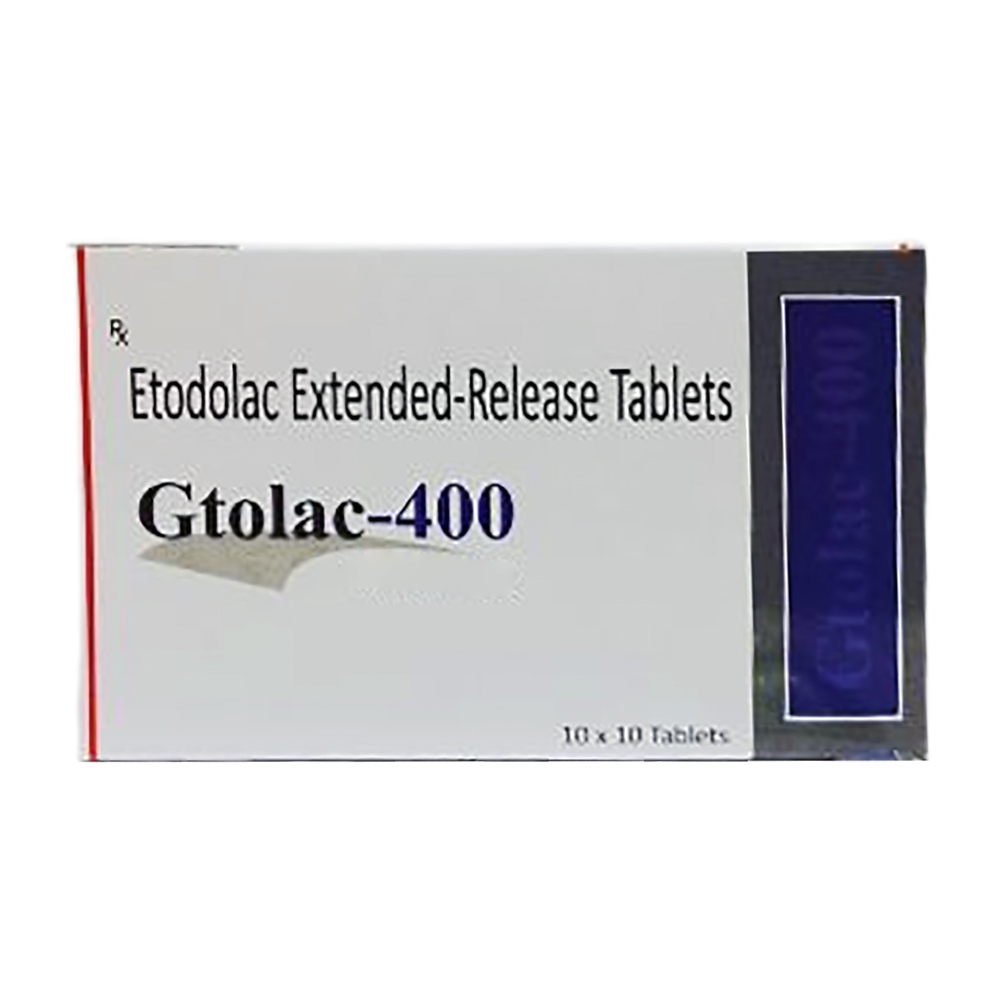 Etodolac Extended-release Gtolac-400 Tablets Ip