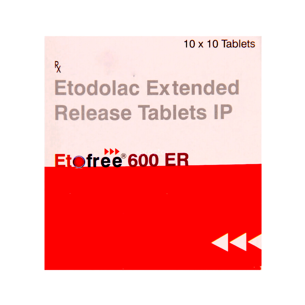 Etodolac Extended-release Etofree-600 Tablets Ip - Drug Type: Generic Drugs
